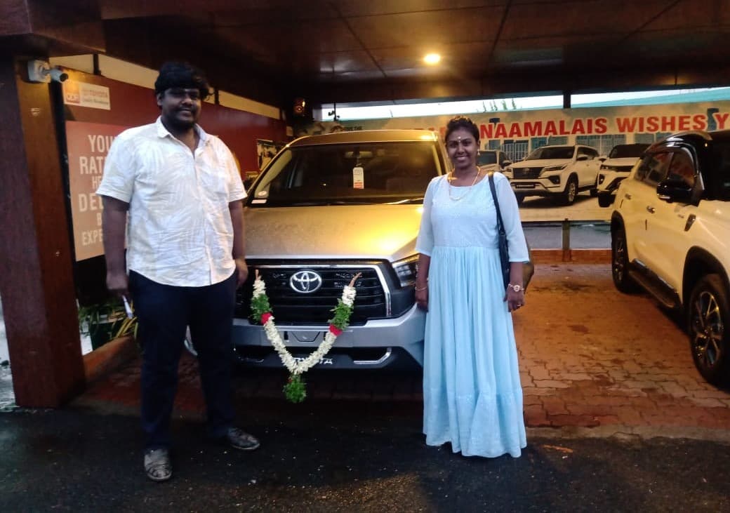 New Toyota Car Delivered with Car Loan Financing Support from Sakthi Associates Madurai
